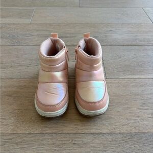 Girls Toddler Cat & Jack Blush Pink Jule Puffer Boots - Size 9T